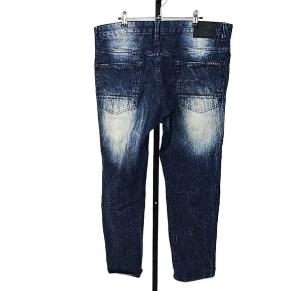 Southpole Men's Bleach Wash Look Jeans Size 38 Distressed Y2K - Picture 2 of 10